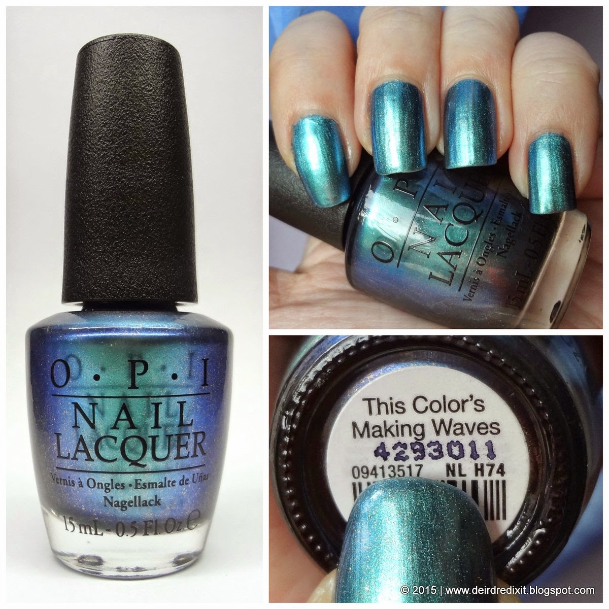 Opi Hawaii Collection swatch This Color’s Making Waves