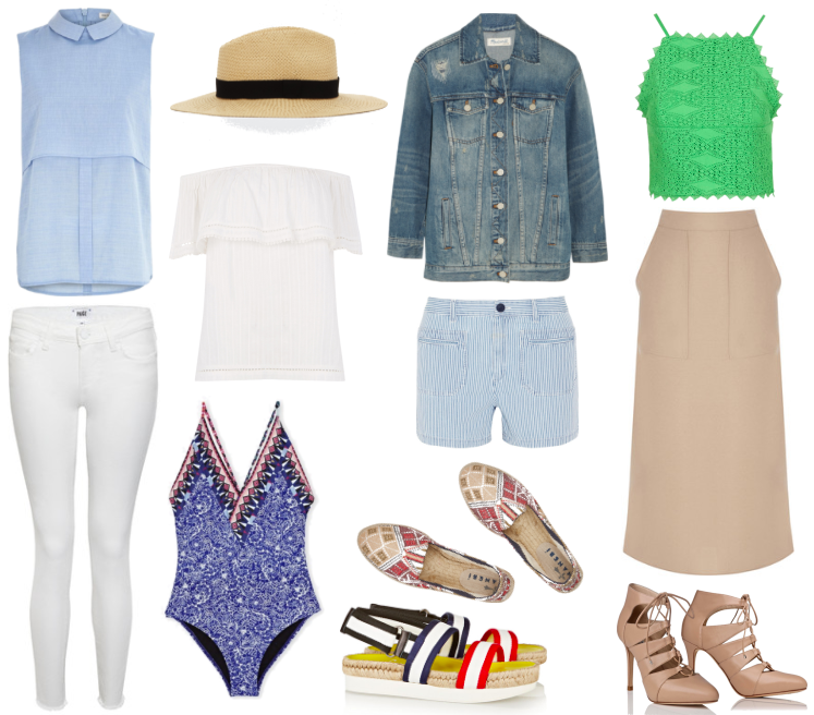 warehouse white denim jacket