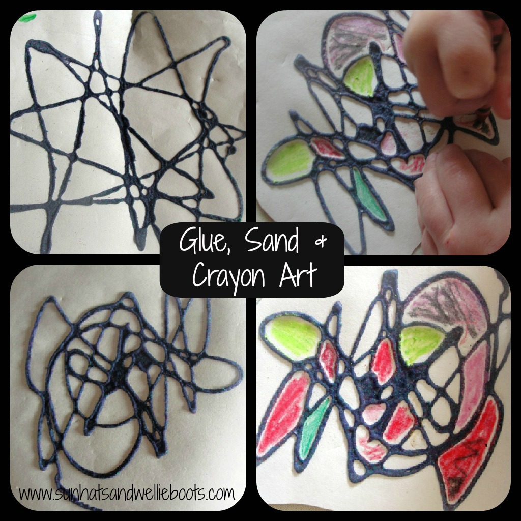 Sun Hats & Wellie Boots Glue & Sand Art