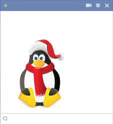 Christmas Facebook Penguin