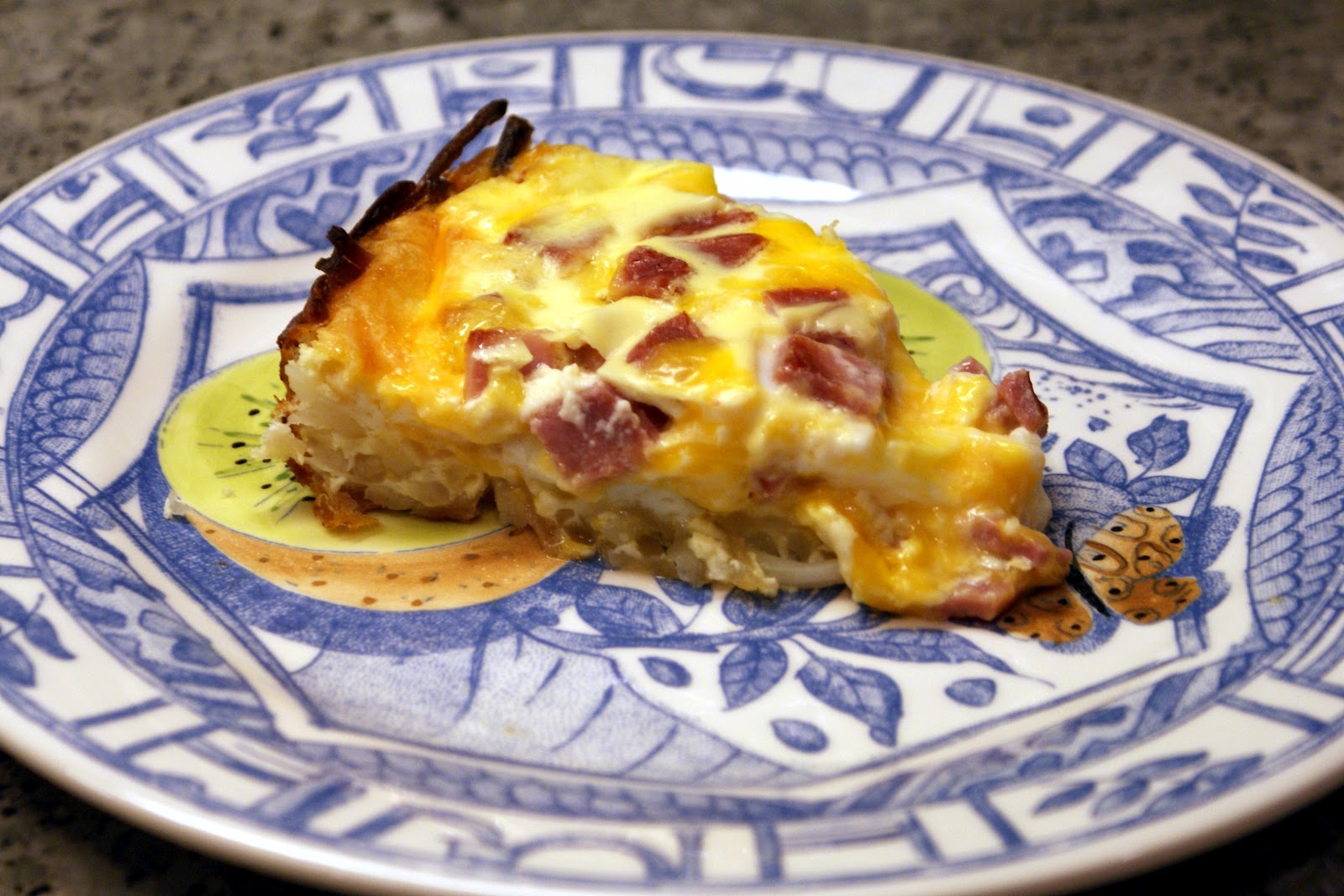 The Baker's Mann Hash Brown Quiche