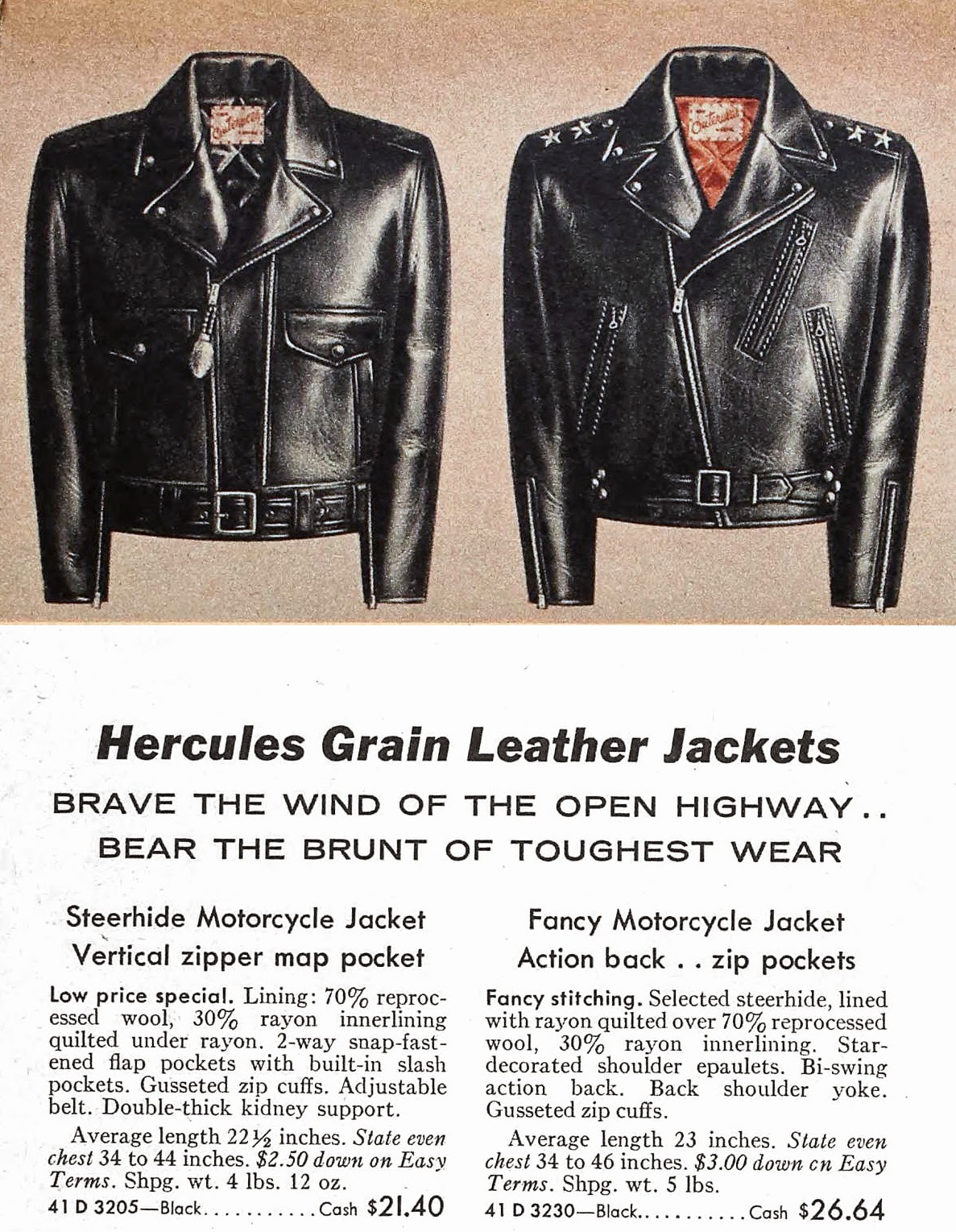 s Hercules motorcycle jacket