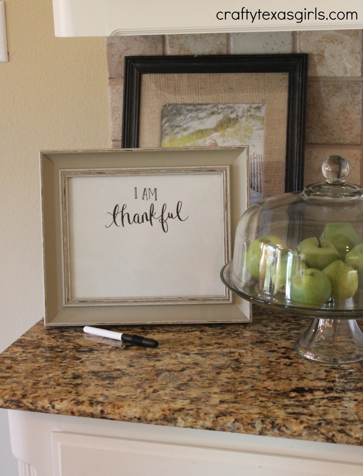 Crafty Texas Girls Craft It "I Am Thankful" Frame