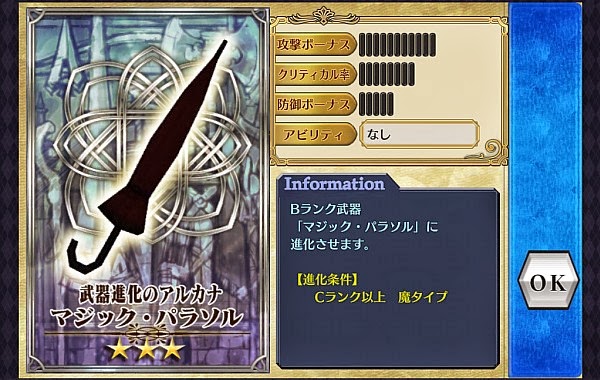 マジック・パラソルのステータス