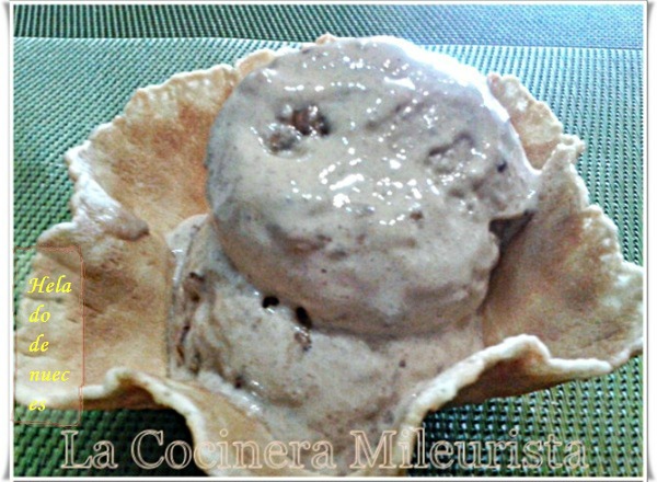 Мороженое «Грецкий орех» без яиц (helado de nueces sin huevos) в мороженице Brand 3811
