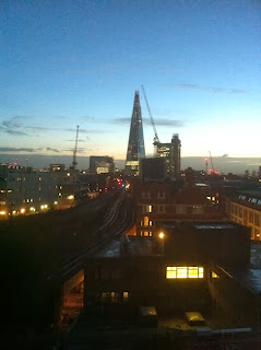 Early morning view of the Shard, London