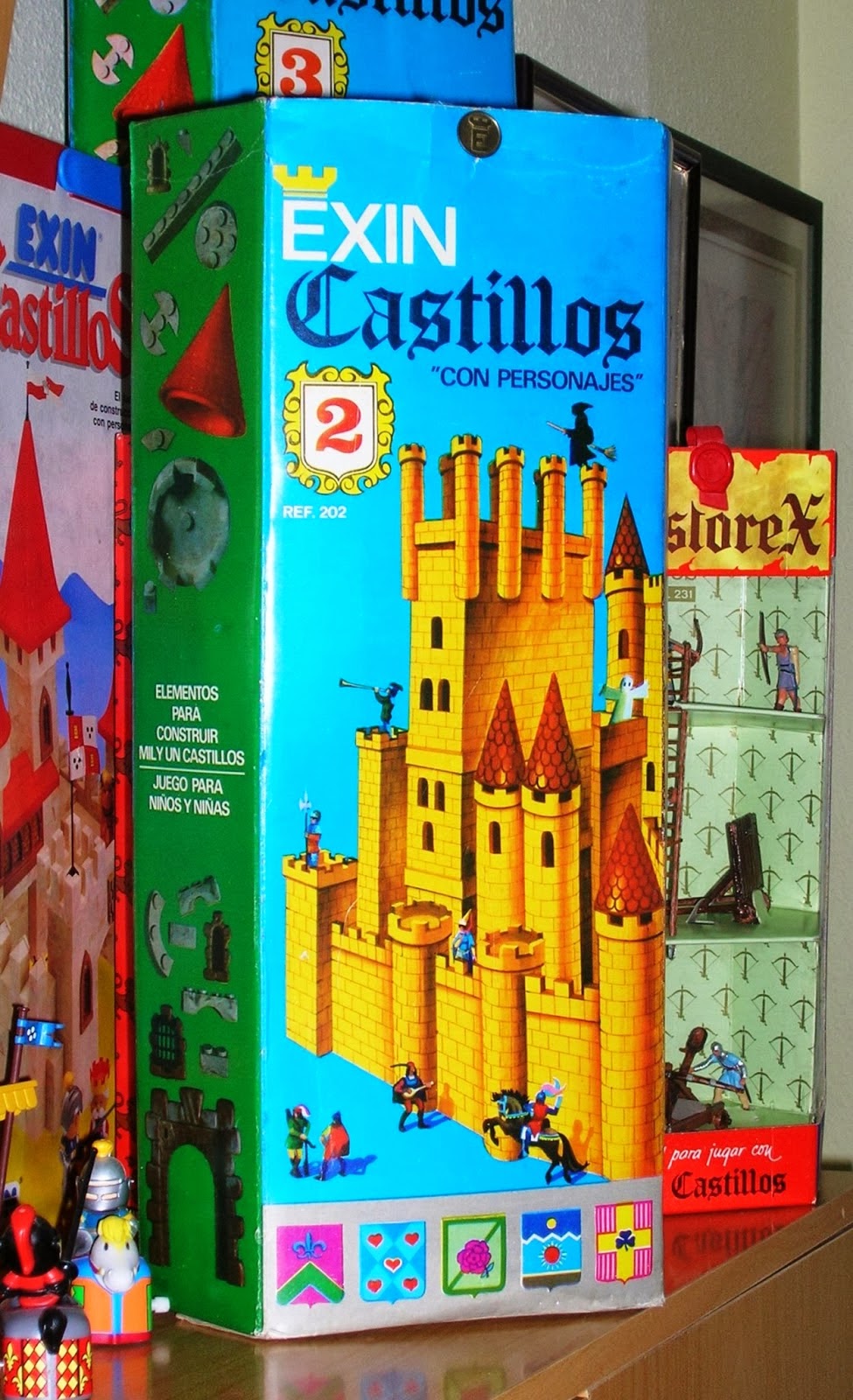 Exin Castillos Serie Azul 1 Con Caja Vintage Exinmex