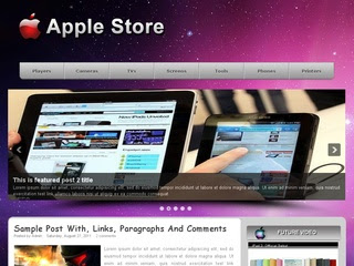 Download Template Apple Store Blogger