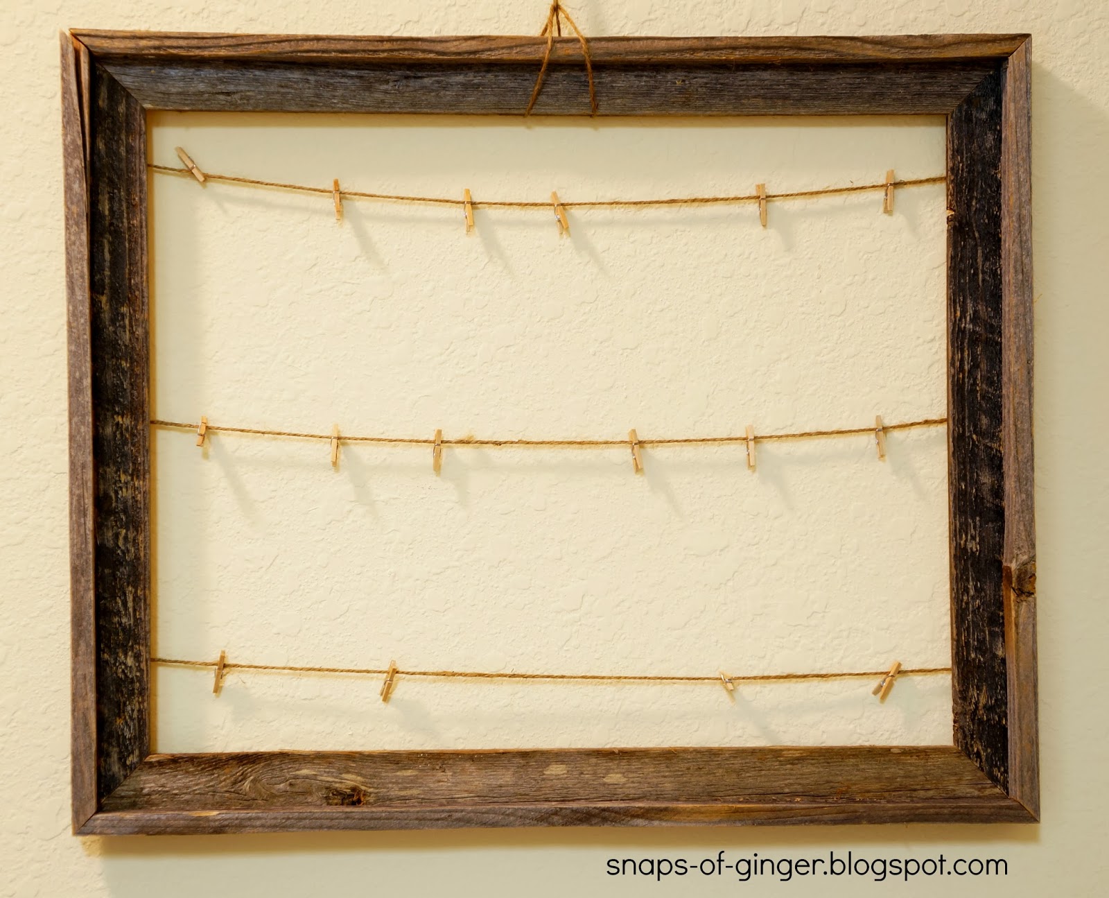 Snaps of Ginger DIY Rustic Picture Frame