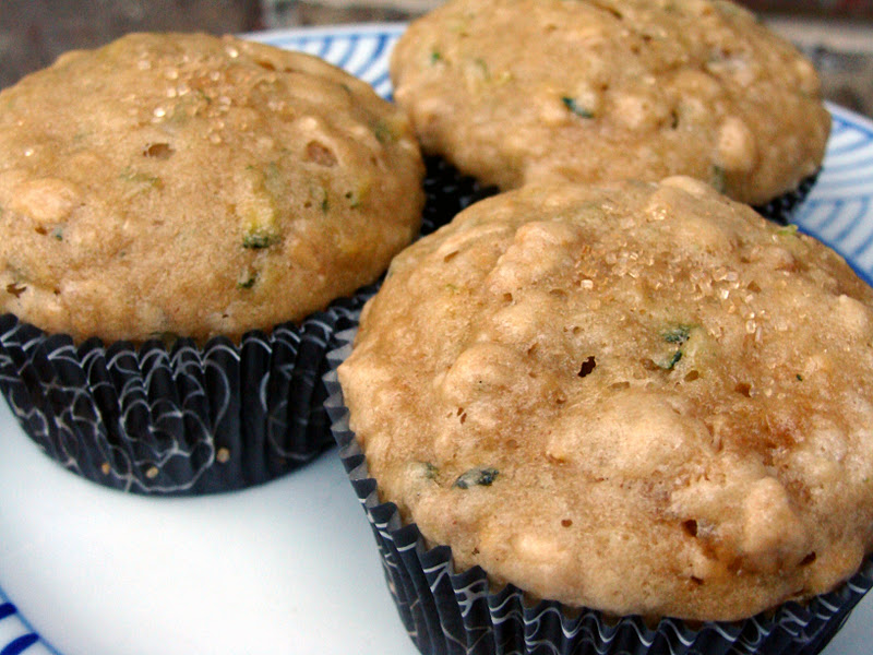 The Maine Vegan Zucchini Oat Muffins