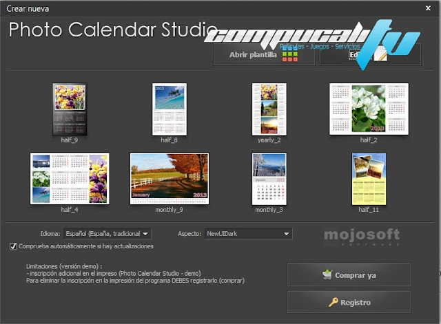 Photo Calendar Studio 2014 Español