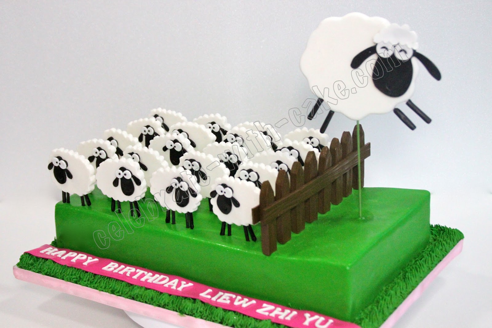 21st Birthday Sheep Cake