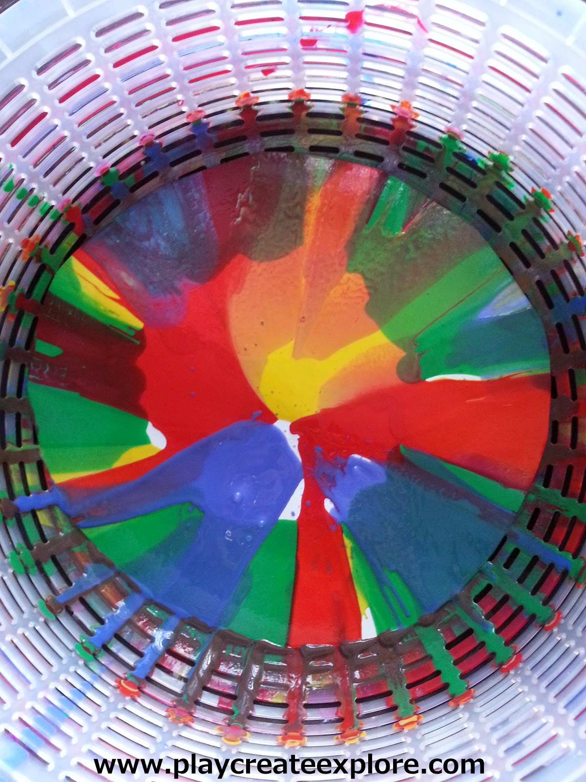 Play Create Explore Salad Spinner Art