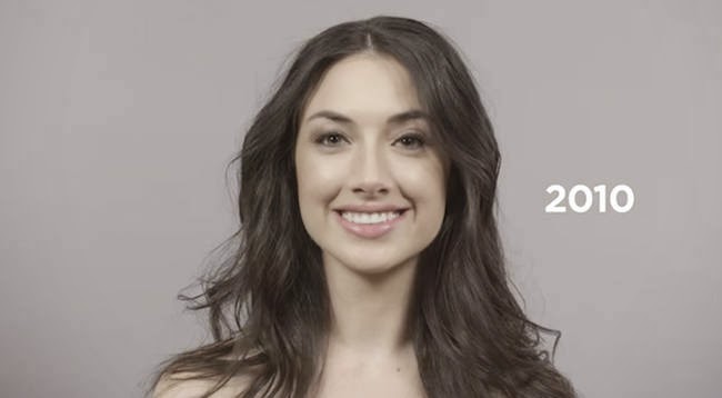 The return to basic 2010s. - A Video Breaks Down 100 Years Of Beauty Trends In One Minute The return to basic 2010s. - A Video Breaks Down 100 Years Of Beauty Trends In One Minute