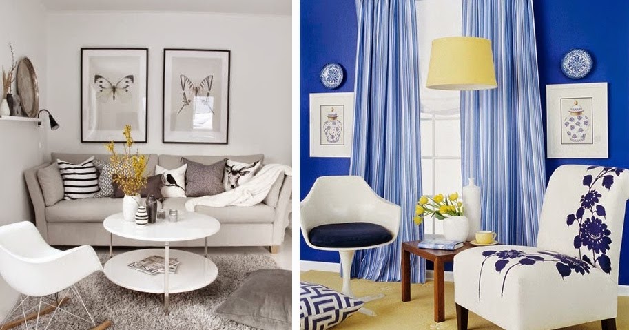 Straightforward small living area concepts for lighting and colors