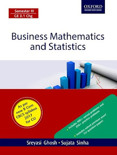 B.Com Books & Notes: Free Download PDF (1st, 2nd & 3rd Year) Business Mathematics & Statistics by Sreyashi Ghosh & Sujata Sinha