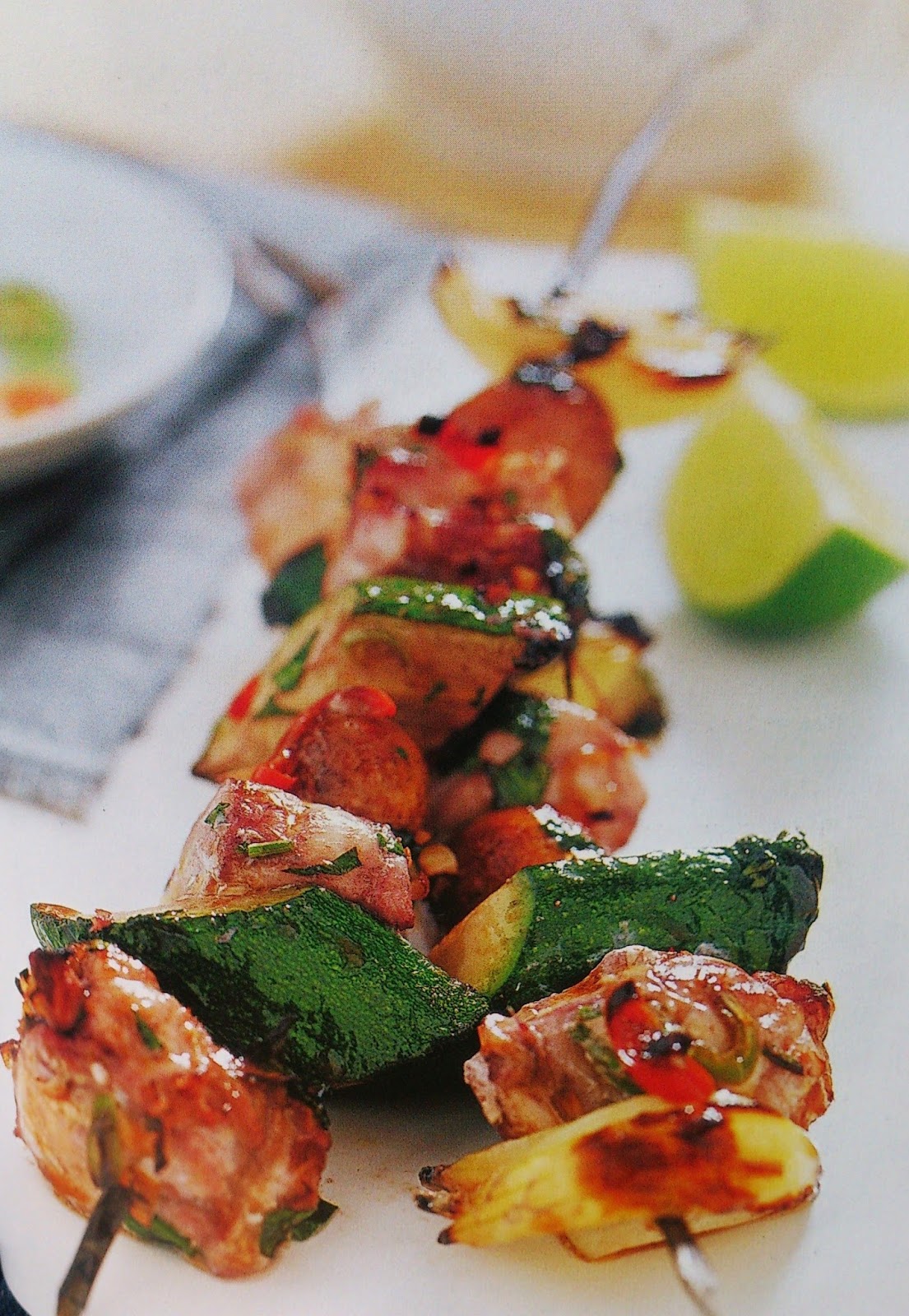 National Kitchen Recipes Thaistyle monkfish kebabs