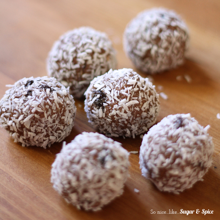 So Nice Like Sugar & Spice Coconut Rum Raisin Balls