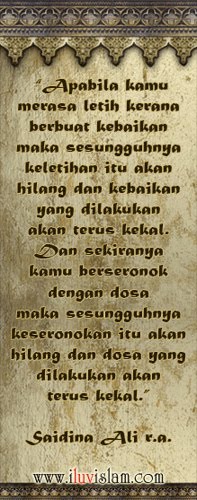 Pesanan Saidina Ali r.a.