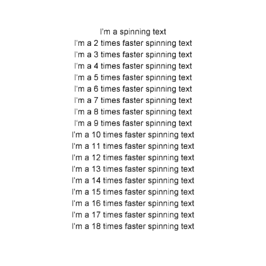SPINNING TEXT