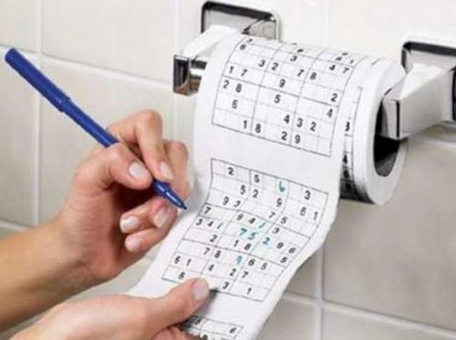 Criatividade para o papel higiênico no banheiro
