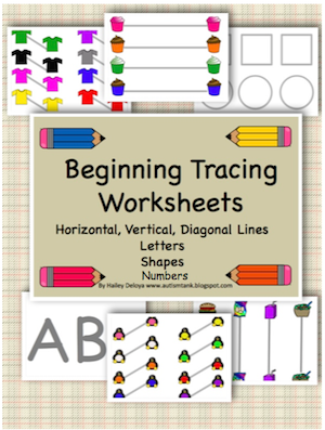 Autism Tank: Tracing Worksheets