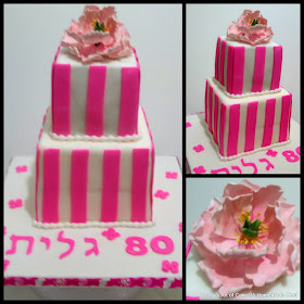 Veena's Art of Cakes: An 80th Birthday Cake.