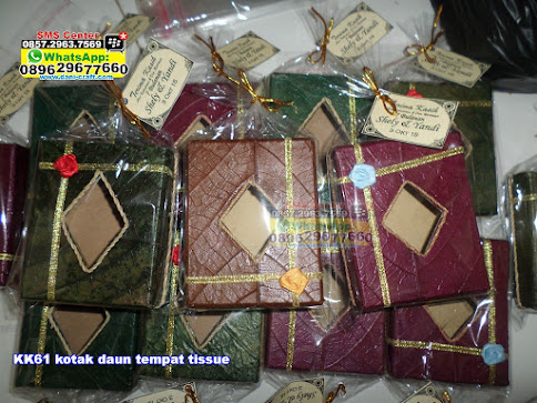 kotak daun tempat tissue unik