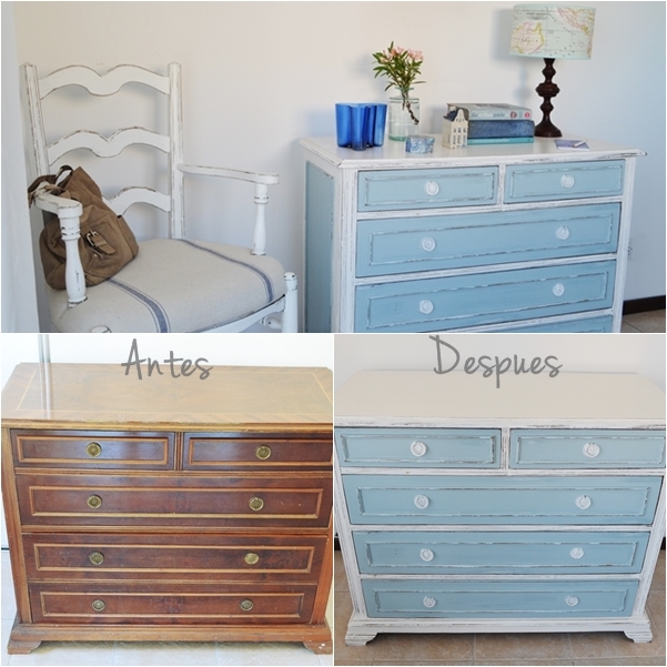 El cuarto celeste y vintage / Vero Palazzo - Home Deco