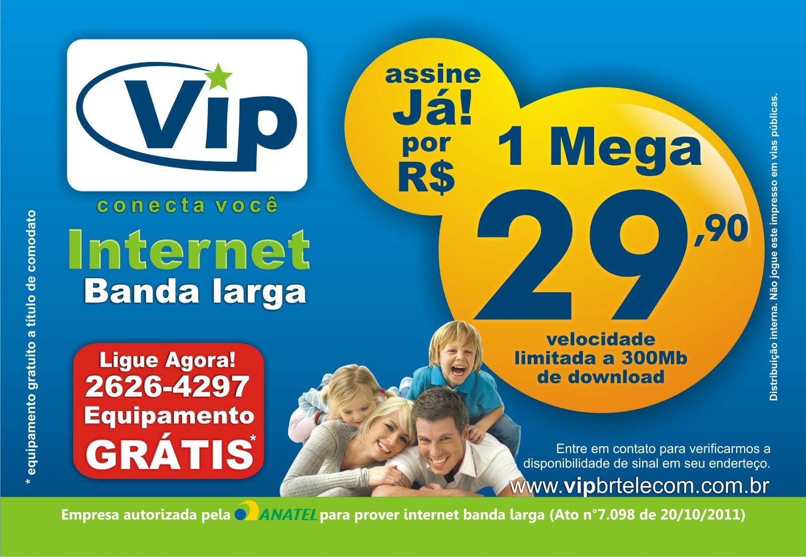 LL Design Gráfico Panfleto Vip Banda Larga