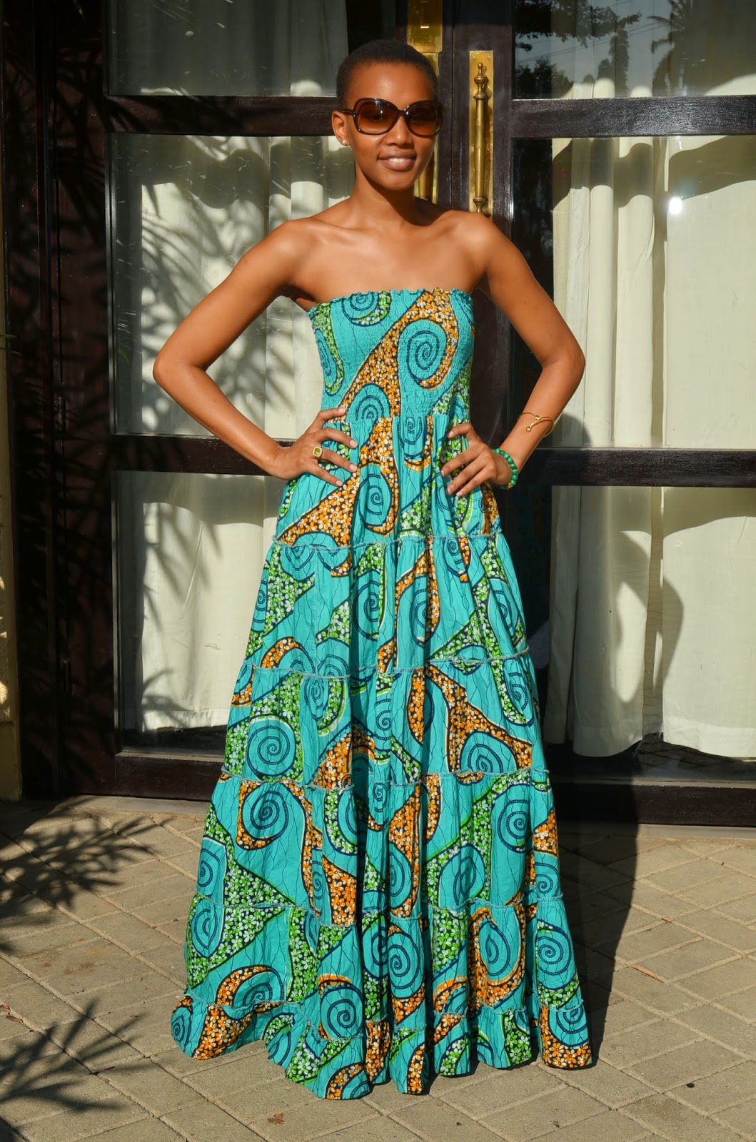 Kiki's Fashion Nancy Sumari in Kiki's Fashion Maxi dress