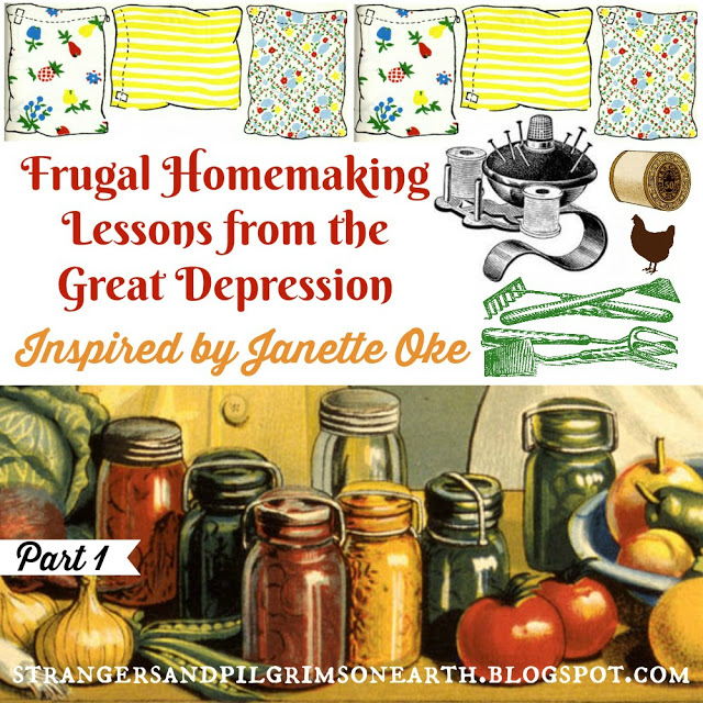 Depression Era Homemaking Lessons