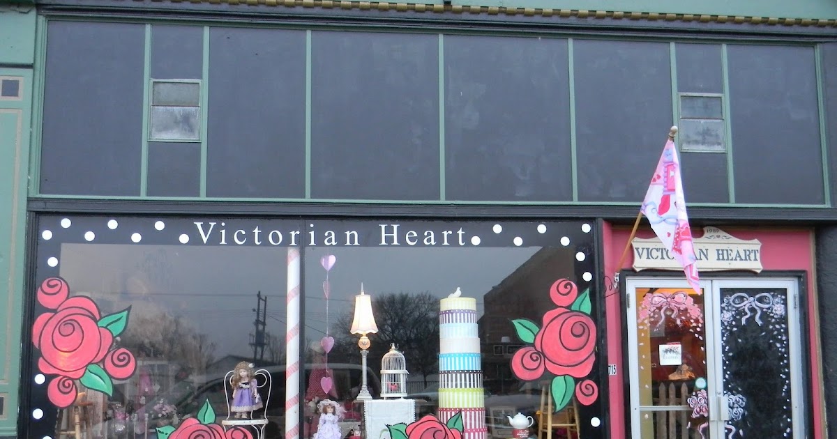 Pink Rosebuds and Lace Victorian Heart Gift Shop 715 Central Ave