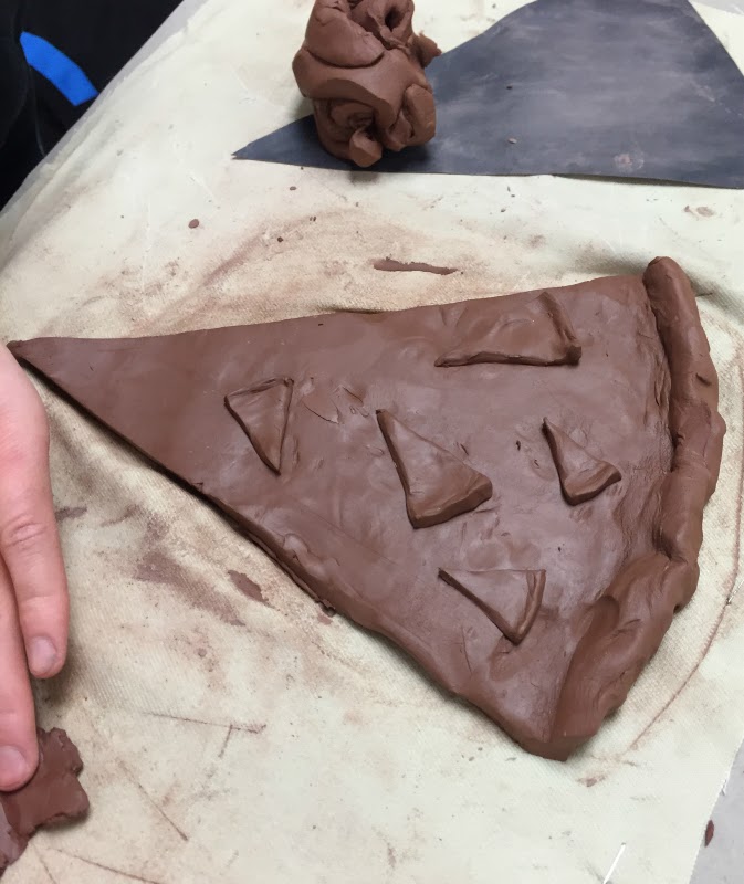 FishTales Art Pop Art Style Clay Pizza Sculpture