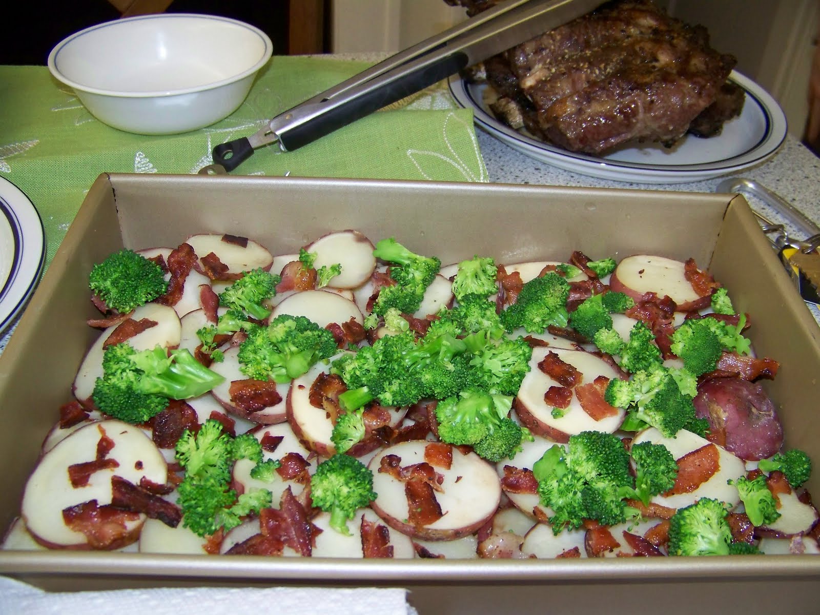 Seesaws and Sawhorses Stuffed Potato Casserole