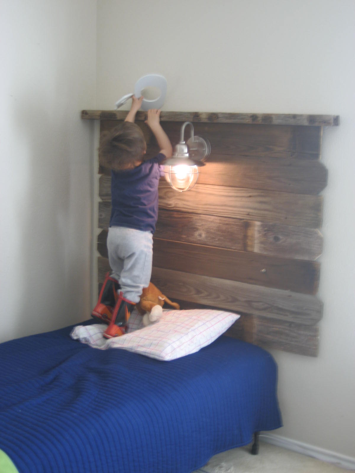 Southern Fried Living Salvaged Wood Headboards Twin Boys Room