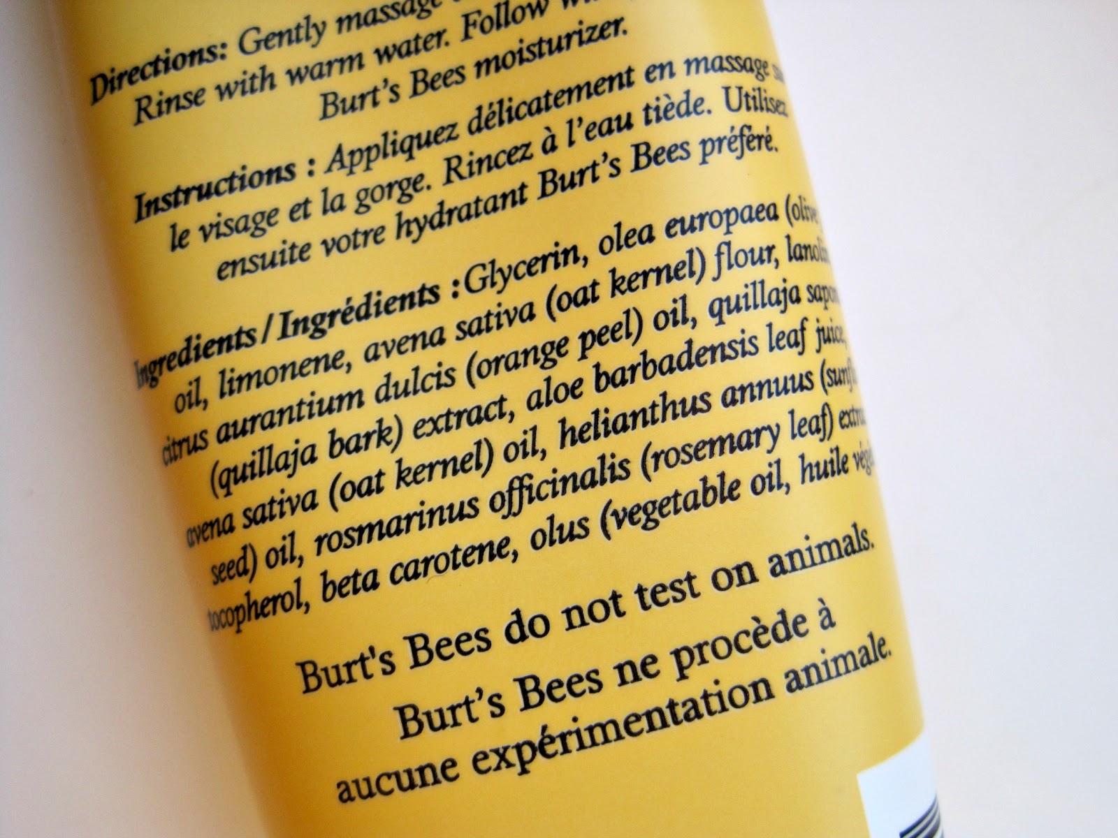 The Treasure Chest Review Burt's Bees Orange Essence Facial Cleanser