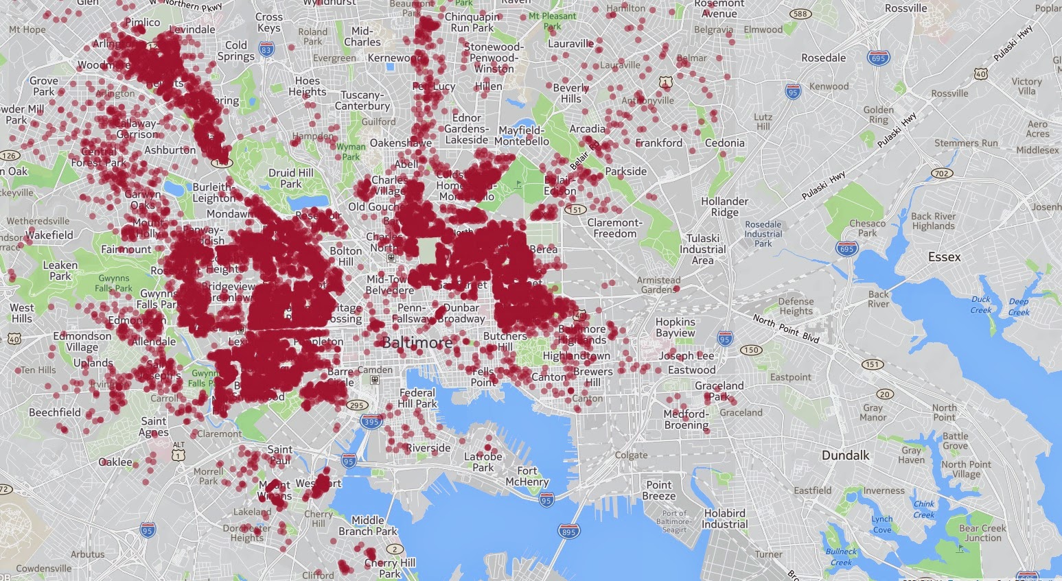 Baltimore County Md Gis Gis Research And Map Collection: Baltimore Maryland Maps Available From  Ball State University Libraries