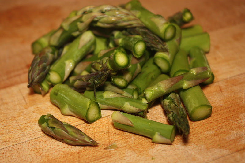 Israeli CousCous with Asparagus, Peas and Goat Cheese