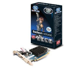 Sapphire Radeon HD 5450 1 GB DDR3 HDMI/DVI-I/VGA PCI-Express Graphics Card 100292DDR3L 