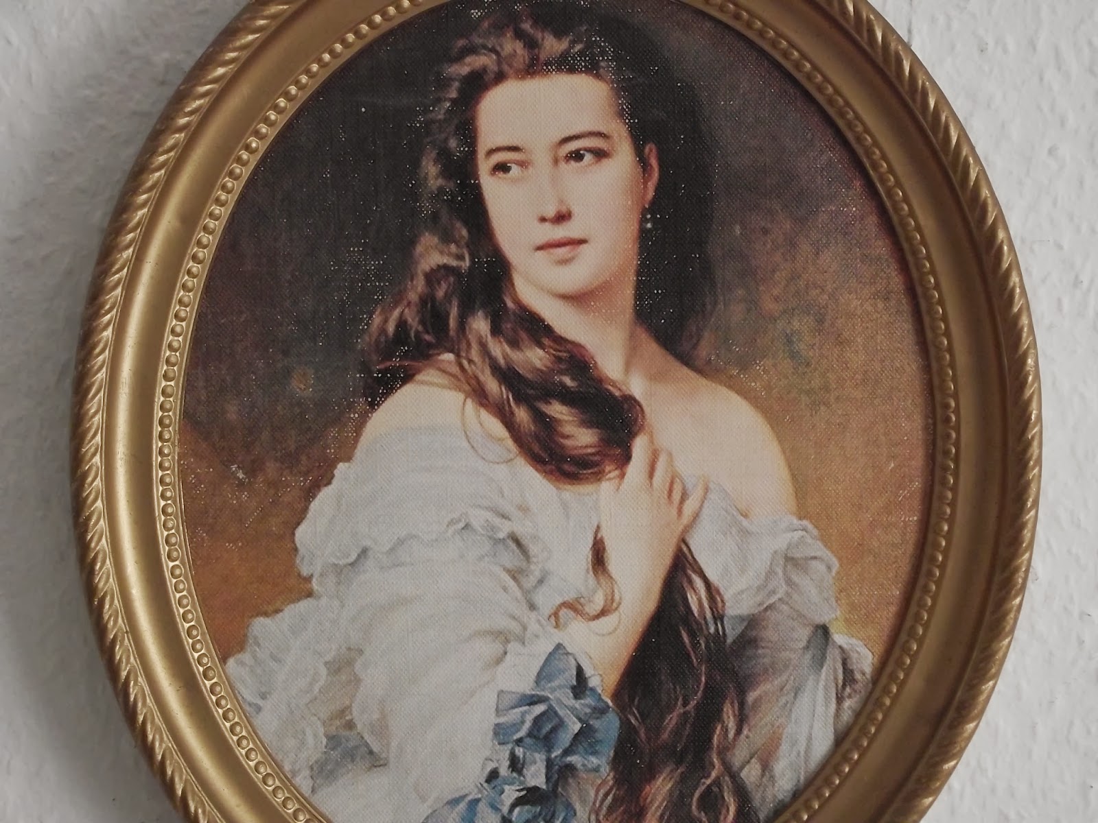 ambiance brocante portrait de BARBE RIMSKYKORSAKOV par WINTERHALTER