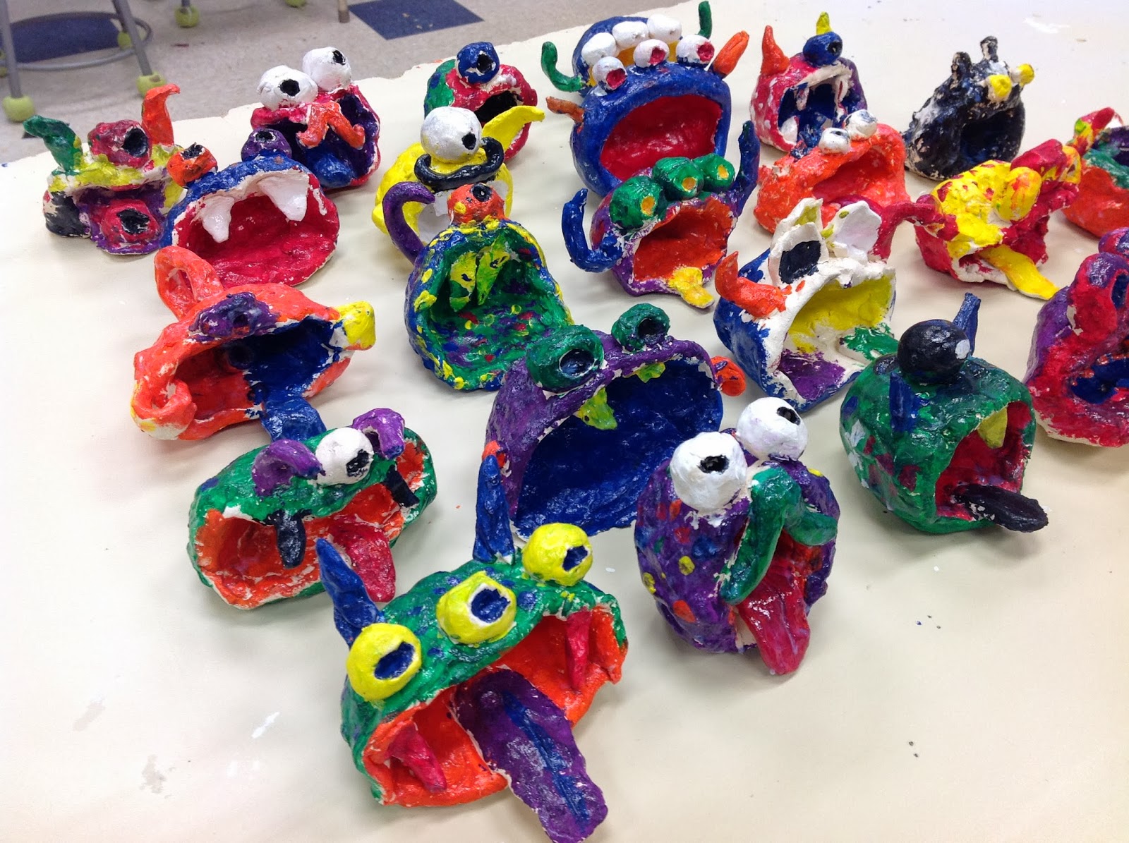 Miss Arty Pants Pinch Pot Monsters