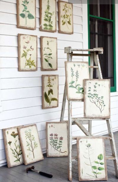 Decorando con láminas de botánica antiguas [] Decorating with botanical  prints - Vintage & Chic. Pequeñas historias de decoración