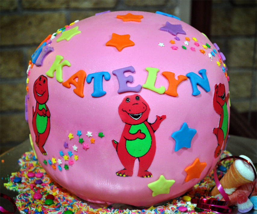 Delana's Cakes Bouncy Barney Ball Cake
