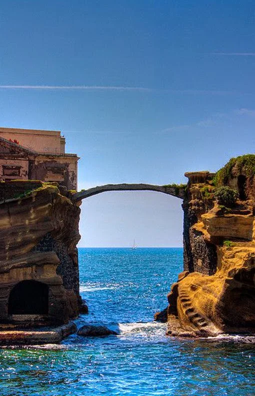 Gaiola Bridge, Naples, Italy