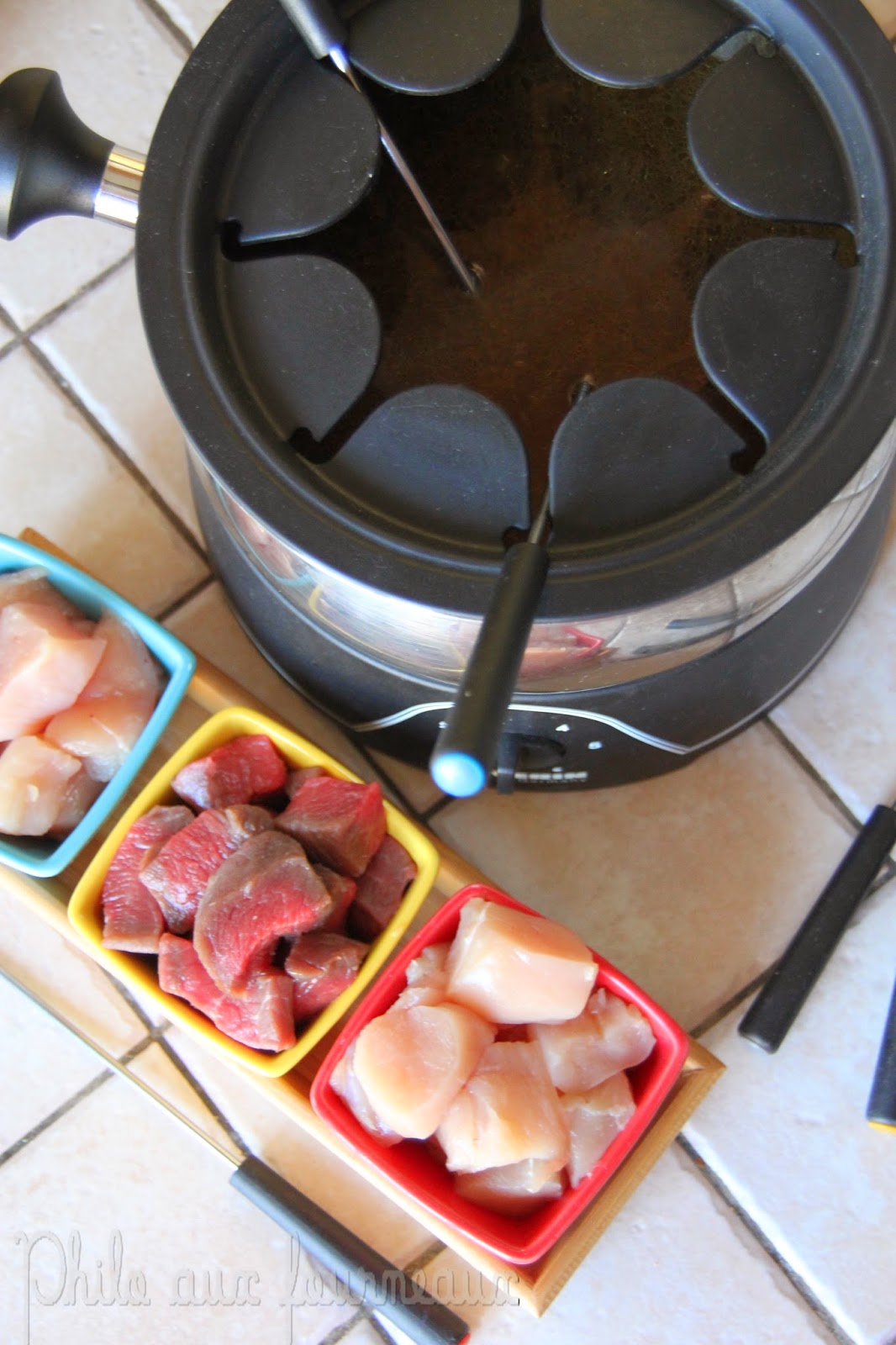 Philo aux fourneaux Fondue de viande au bouillon