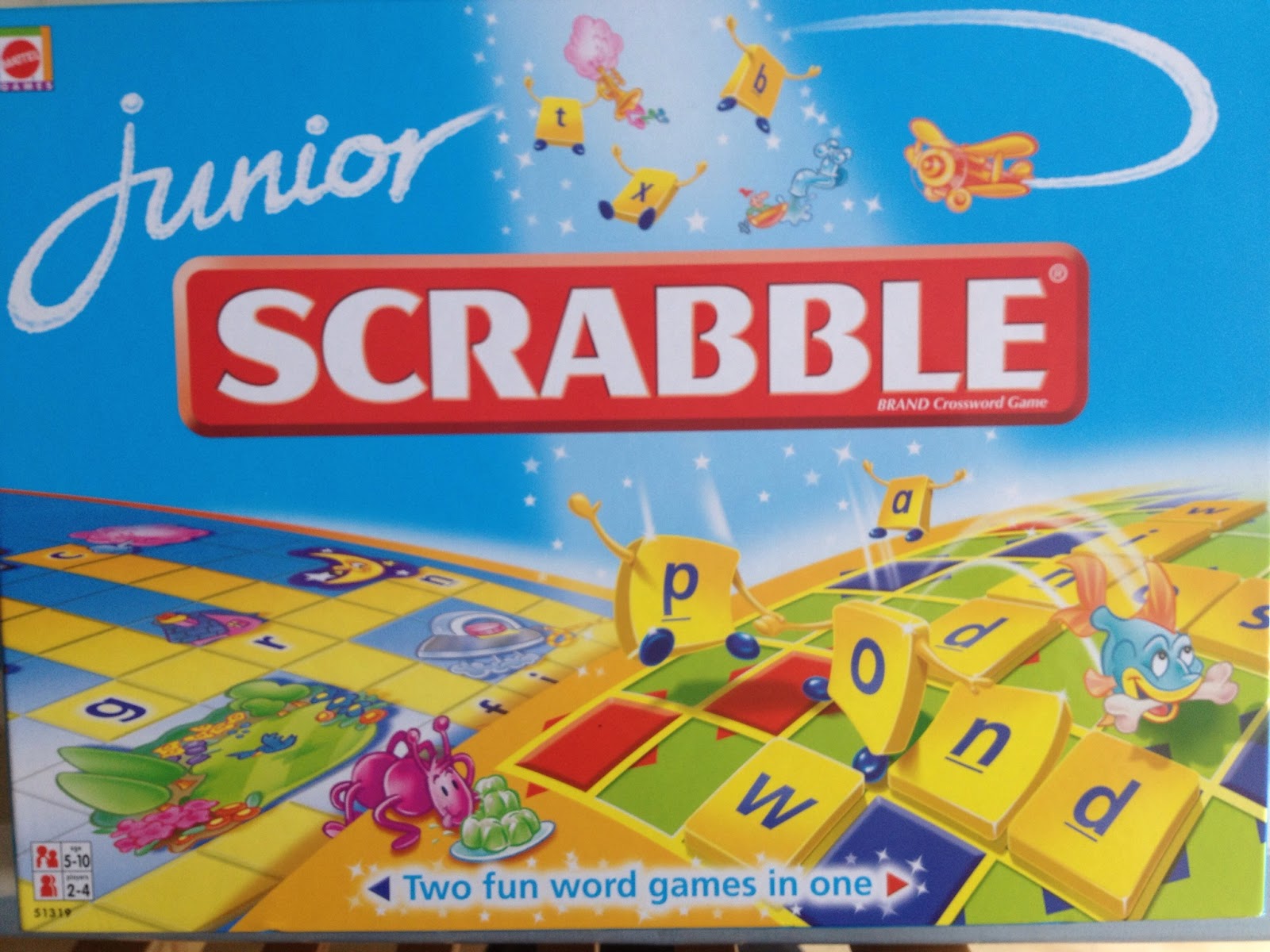 Scrabble junior by SPEAR GAMES children 5 to 10 years old