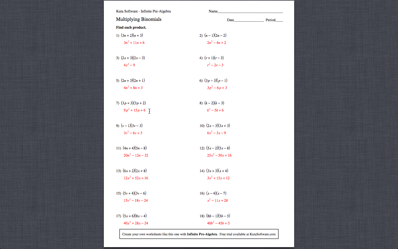 worksheet Multiplying Polynomials By Monomials Worksheet multiplying monomials worksheet abitlikethis monomials384 binomials