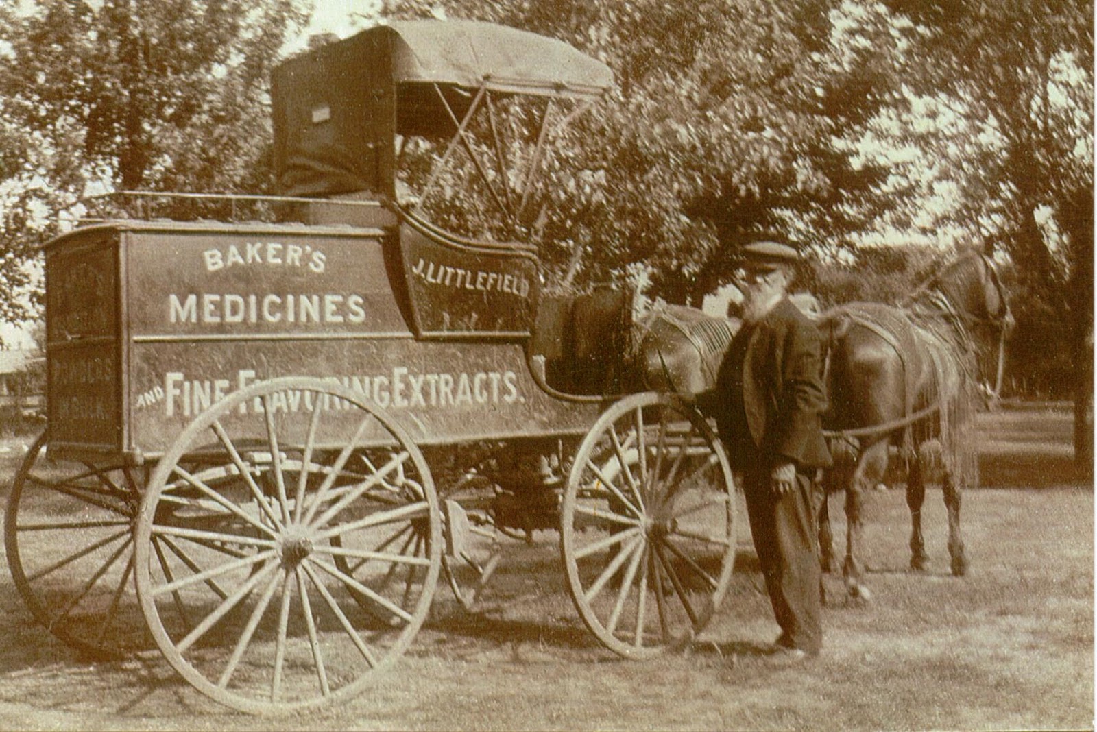 Hand Carved Wood 1/4 Scale Medicine Wagon Medicine Wagons, Sideshow