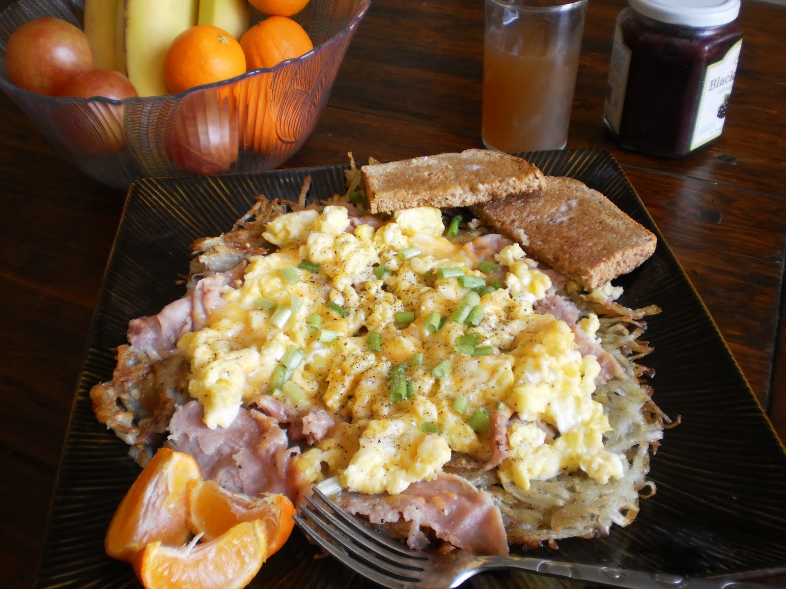 Michelle's Dinner Bell Hash Brown Omelette